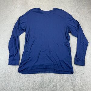 Lululemon Shirt Mens XL Dark Blue License To Train Long Sleeve Workout Running